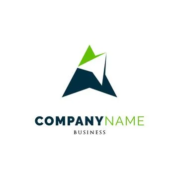 Initial Letter A Arrow Up Icon Logo Design Template Stock Illustration
