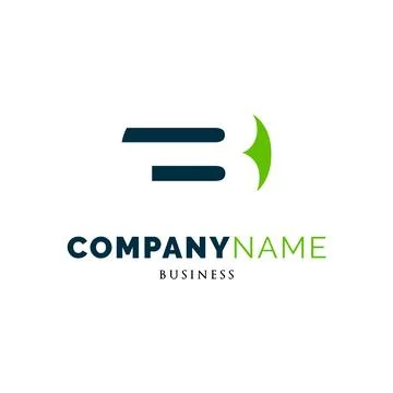 Initial Letter B Icon Logo Design Template Stock Illustration