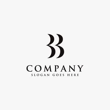 Initial letter B logo , B and B monogram logo icon Stock Illustration