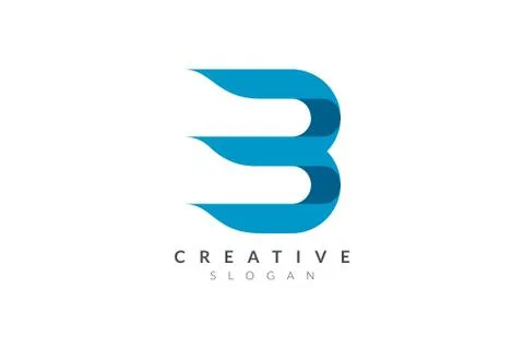 The initial letter B logo design is elegant and fashionable. Minimalist and m Stock Illustration