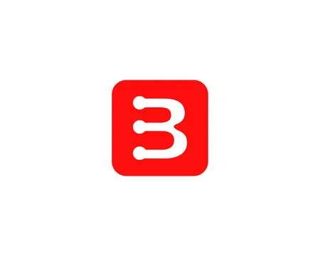 Initial letter B logo design template element Stock Illustration