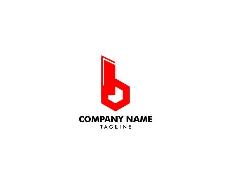 Initial Letter B Logo Template Design Stock Illustration