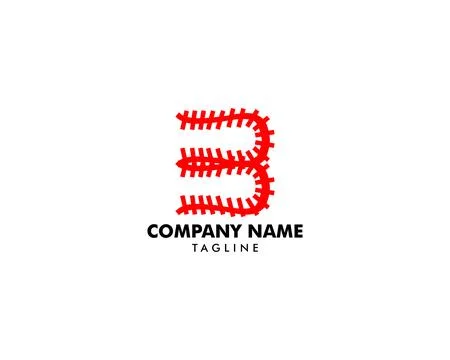 Initial Letter B Logo Template Design Stock Illustration