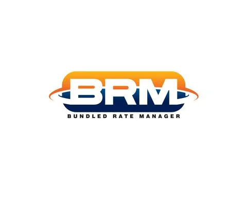 Initial letter B R M logo template Stock Illustration