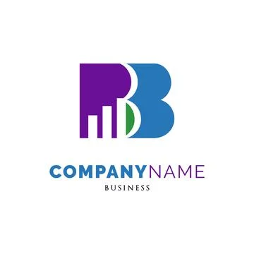 Initial Letter BB Chart Statistics Icon Logo Design Template Stock Illustration