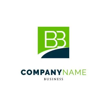 Initial Letter BB Icon Logo Design Template Stock Illustration