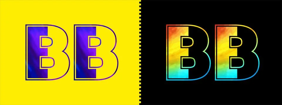 Initial letter BB logo Icon vector design template. Premium luxurious logot.. Illustrazione stock