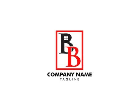Initial Letter BB Real Estate Logo Design Template Stock Illustration