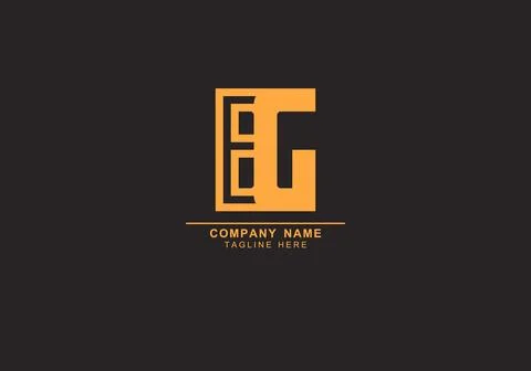 Initial letter BG EG or BEG line art and minimal logo Stock Illustration