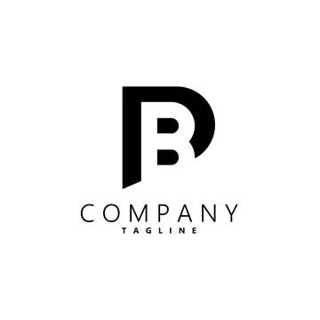 Initial letter BP logo design vector Illustrazione stock