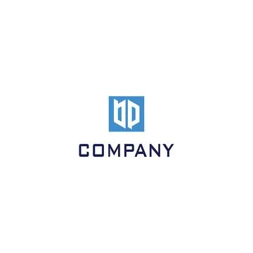 Initial letter BP logo in the form of hexagon shape isolated with blue rectangle イラスト素材