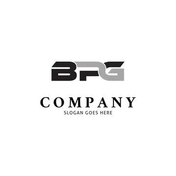 Initial Letter BPG Icon Vector Logo Template Illustration Design Stock Illustration
