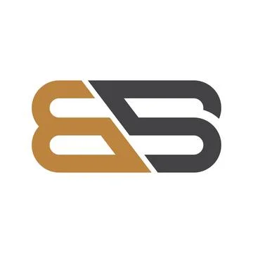 Initial letter BS logo or SB logo vector design template Stock Illustration