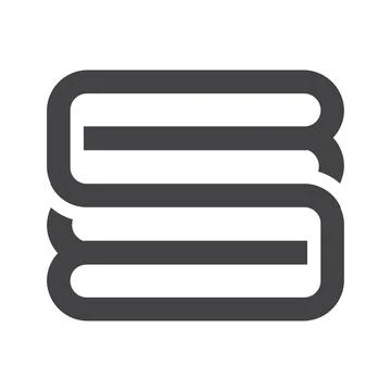 Initial letter BS logo or SB logo vector design template Stock Illustration