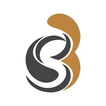 Initial letter BS logo or SB logo vector design template Stock Illustration