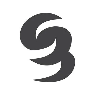 Initial letter BS logo or SB logo vector design template Stock Illustration