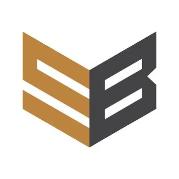 Initial letter BS logo or SB logo vector design template Stock Illustration