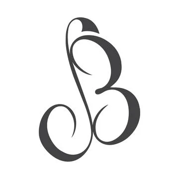 Initial letter BS logo or SB logo vector design template Stock Illustration