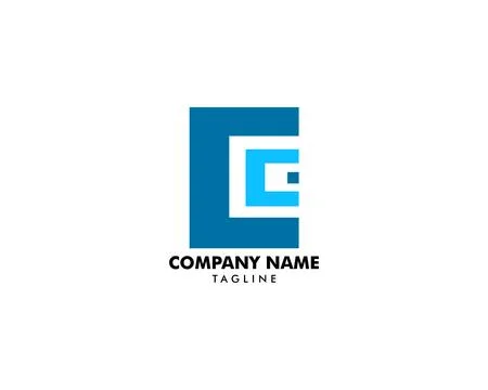 Initial Letter C Logo Template Design Stock Illustration