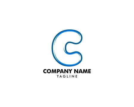 Initial Letter C Logo Template Design Stock Illustration