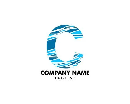 Initial Letter C Logo Template Design Stock Illustration