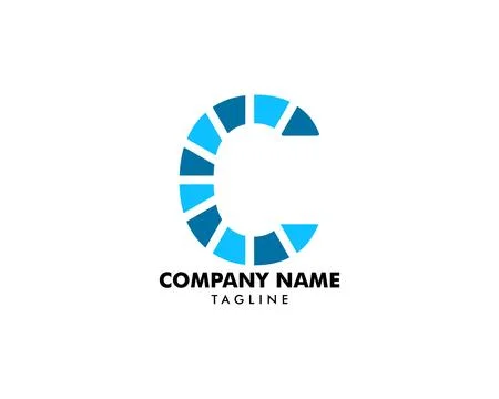Initial Letter C Logo Template Design Stockillustratie