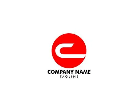 Initial Letter C Logo Template Design Stock Illustration