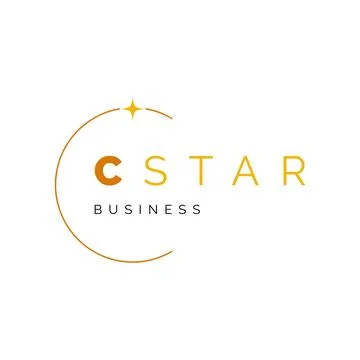 Initial Letter C Star Icon Logo Design Template Stock Illustration