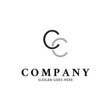 Initial Letter CC Icon Vector Logo Template Illustration Design Stock Illustration