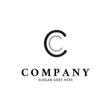 Initial Letter CC Icon Vector Logo Template Illustration Design Stock Illustration