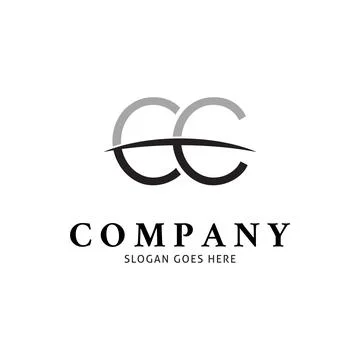 Initial Letter CC Icon Vector Logo Template Illustration Design Stock Illustration
