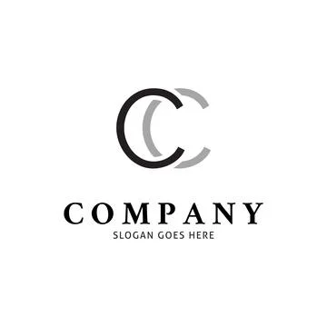 Initial Letter CC Icon Vector Logo Template Illustration Design Stock Illustration