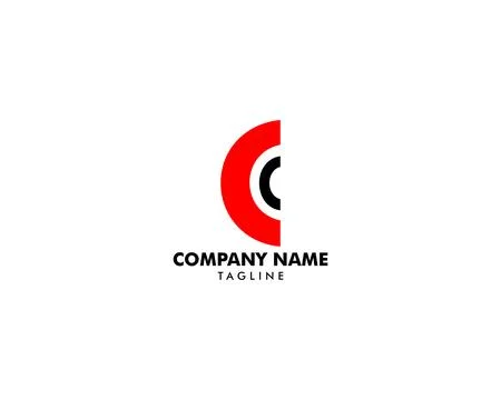 Initial Letter CC Logo Template Design Stock Illustration