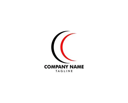 Initial Letter CC Logo Template Design Stock Illustration