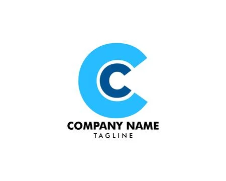 Initial Letter CC Logo Template Design Stock Illustration