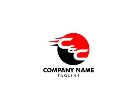 Initial Letter CC Logo Template Design Stock Illustration