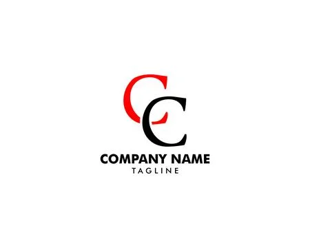 Initial Letter CC Logo Template Design Stock Illustration