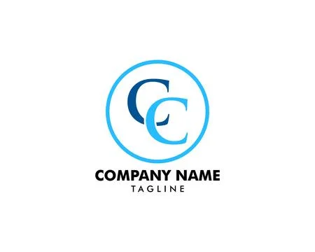 Initial Letter CC Logo Template Design Stock Illustration