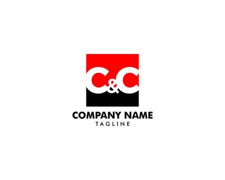 Initial Letter CC Logo Template Design Stock Illustration