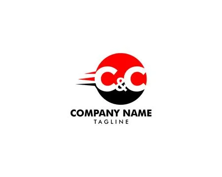 Initial Letter CC Logo Template Design Stock Illustration