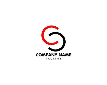 Initial Letter CC Logo Template Design Stock Illustration