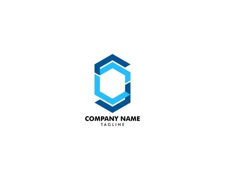 Initial Letter CC Logo Template Design Stock Illustration
