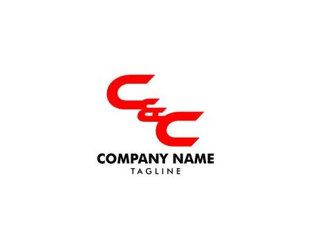 Initial Letter CC Logo Template Design Stock Illustration