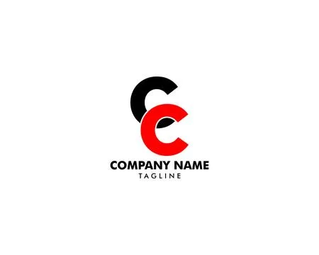 Initial Letter CC Logo Template Design Stock Illustration