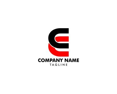 Initial Letter CC Logo Template Design Stock Illustration