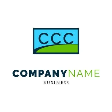 Initial Letter CCC Icon Logo Design Template Stock Illustration
