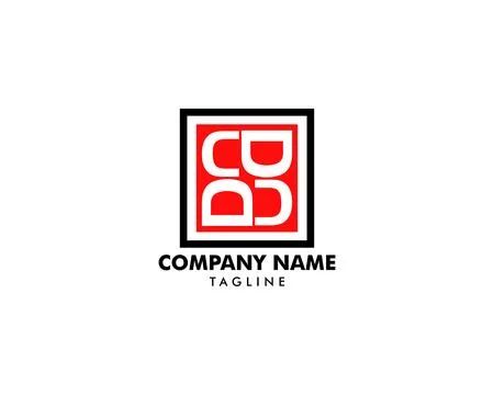 Initial Letter CD Logo Template Design Ilustração Stock