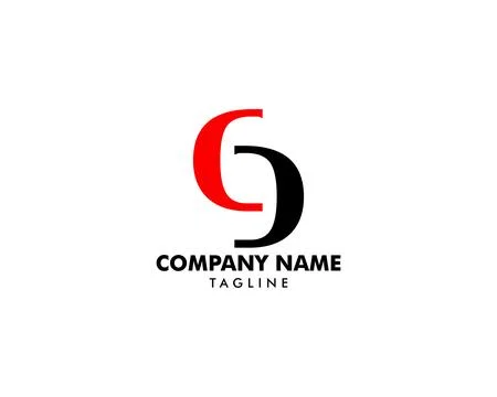 Initial Letter CD Logo Template Design Ilustração Stock