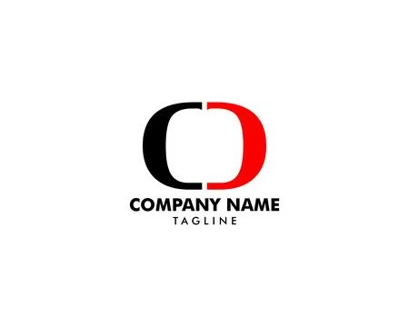 Initial Letter CD Logo Template Design Ilustração Stock