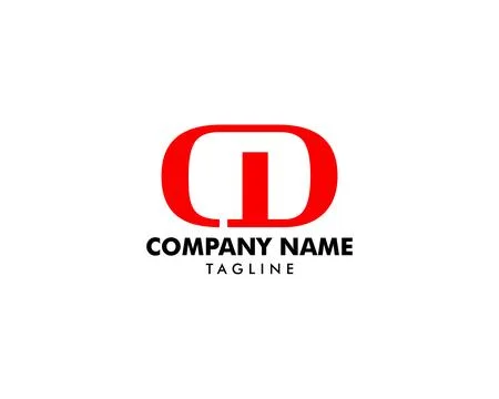 Initial Letter CD Logo Template Design Ilustração Stock